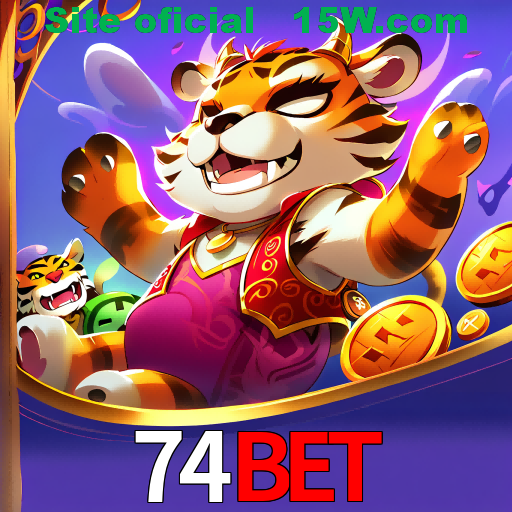 Imagem promocional da 74Bet mostrando a plataforma e suas vantagens